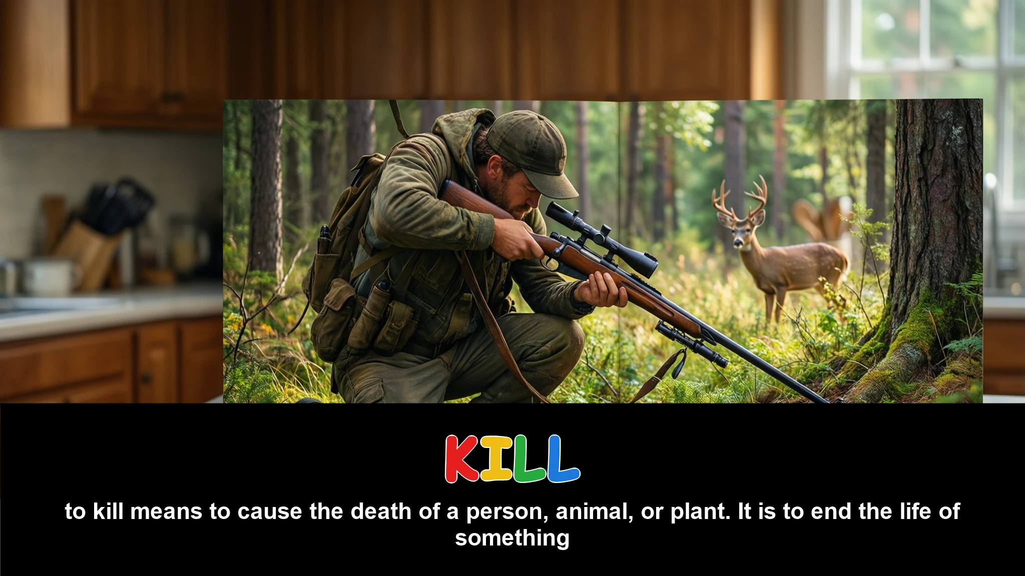 English Illustration for kill